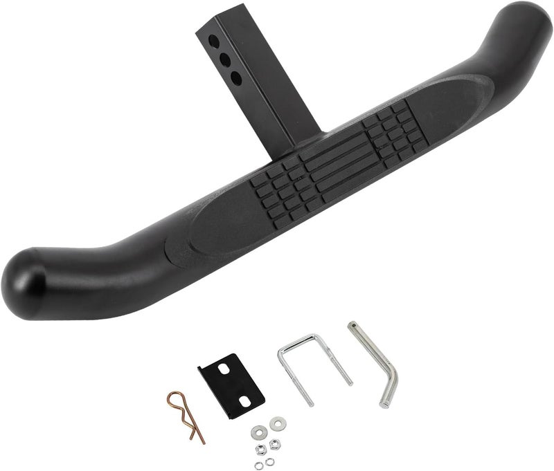 Cobra-Tek Black Premium 36" Hitch Step Fit 2" Class III & Class IV Htich Receiver with Hitch Pin & Hitch Stabilizer - Image 1